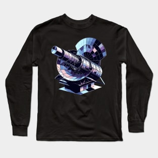 Cosmic Viewfinder | Geometric Observatory Telescope Tee Long Sleeve T-Shirt